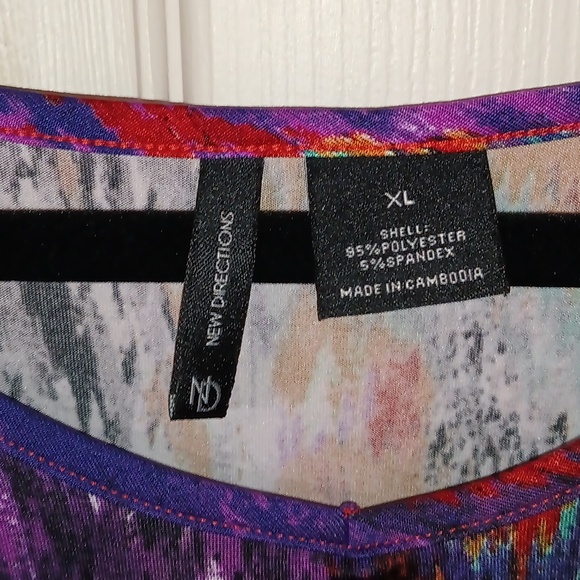 Women's new direction tie-dyed hippie style pullover shirt size of XL - Picture 3 of 4